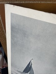Morris Rosenfeld Sailing Silver Art Print Mounted Line Squall