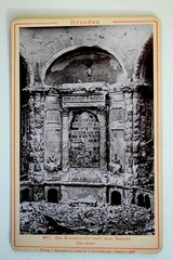 36440 Photo 1897 Dresden Kreuzkirche Fire 16. 2. 1897 Altar by Römmler & Jonas