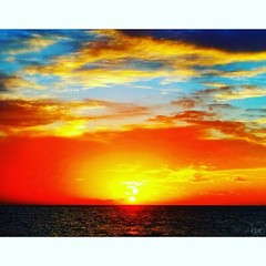 KEY WEST Sunset 11×14″ Matted Art Photo Photograph Florida Keys Tropical Sun Sea