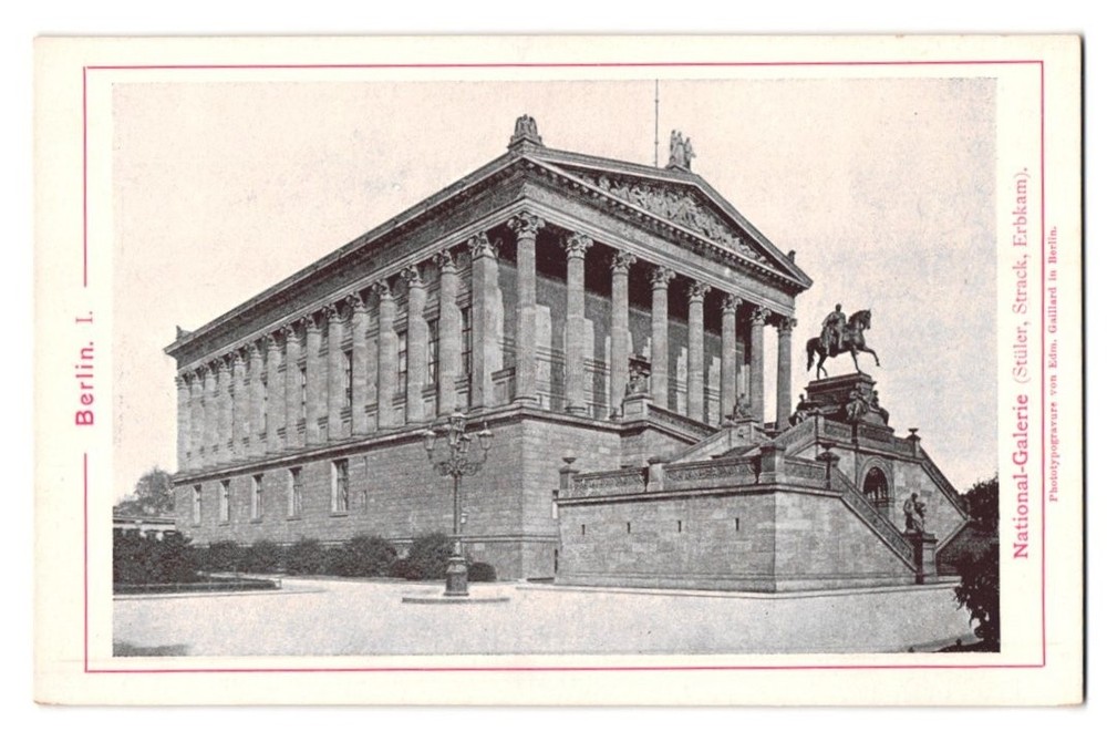 Photography / Light Print Edm. Gaillard, Berlin, view of Berlin, the National Gal