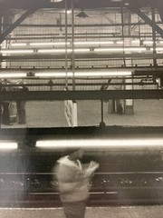 LEONARD SUSSMAN Signed NEW YORK CITY SUBWAY 1977 GELATIN SILVER PRINT & ETCHING
