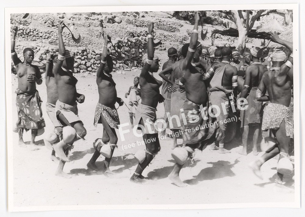 Photo Africa Dance Ritual Cameroon Maroua Mokolo 1960s Tribal Dance Ethnographic