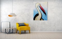 Pelican And The Sea 4 12″x16″ Fine Art Print, Bird Art