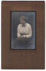 Photograph Page Portrait of a Young Woman with White Blouse