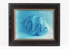 Laszlo Layton Original Signed Hand Toned Cyanotype Photograph Giant Clam 2004