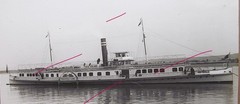 Principele Carol Paddle Steamer Historic Unique Large Photo on Cardboard 1931