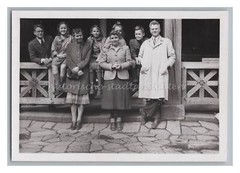 Family Posing – Fashion Casual Women Children Men – Vintage Photo 1930s