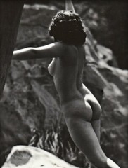 1927 Original EDWIN BOWER HESSER Female Nude Butt Art Deco Silver Gelatin Photo