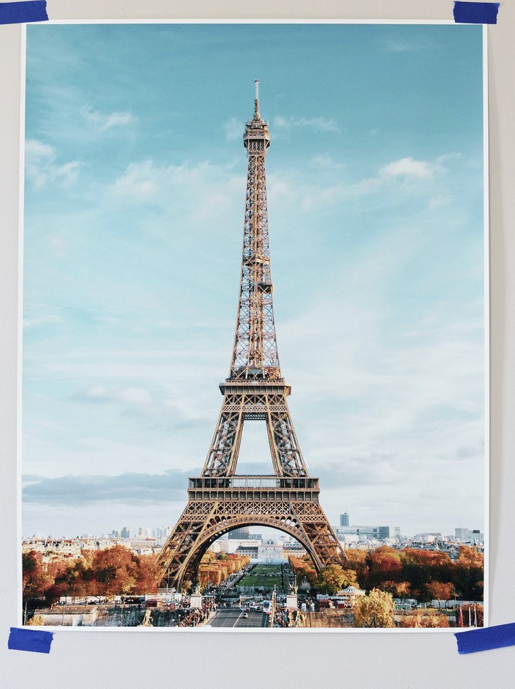 Eiffel Tower in Autumn- Fine Art Giclee Photographic Print