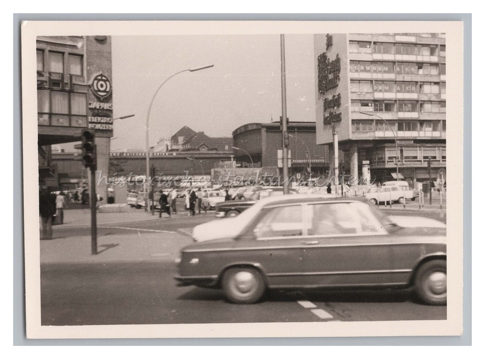 Berlin – train station zoo – traffic advertising Persil Asbach ancient – old photo