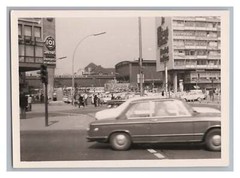 Berlin – train station zoo – traffic advertising Persil Asbach ancient – old photo