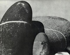 1975 Man Ray Eroded Rounded Beach Stones Abstract Art Photo Gravure 11