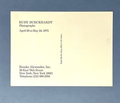 Rudy Burckhardt (1914-1999) Art Announcement Card 1975 – Eagle Barber Shop 1939