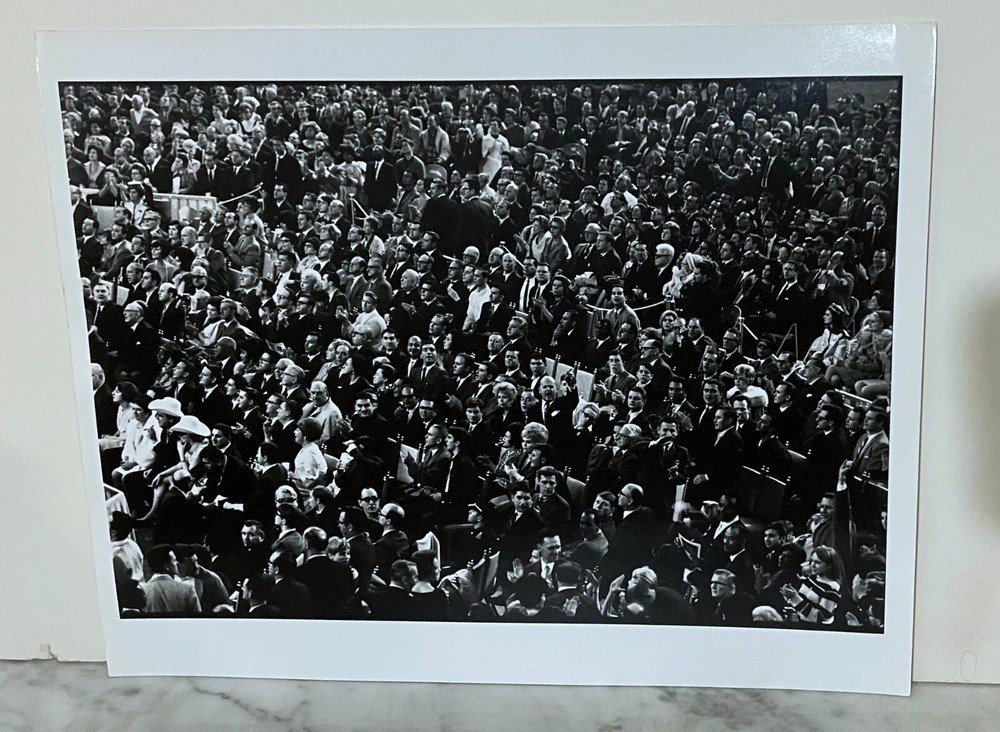AMERICAN ARTIST ARTHUR ROTHSTEIN – PHOTOGRAPH -BOXING FANS AT THE ASTRODOME 1970