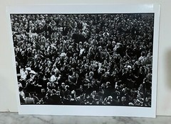 AMERICAN ARTIST ARTHUR ROTHSTEIN – PHOTOGRAPH -BOXING FANS AT THE ASTRODOME 1970