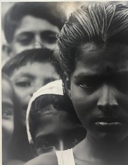 Original CLEMENS KALISCHER ‘Sarkej, India’ GIRL w 4 Boys SIGNED Gelatin PHOTO