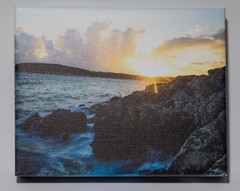 *One of a Kind*  8×10 Photograph Printed on Canvas of Sunset in Croatia