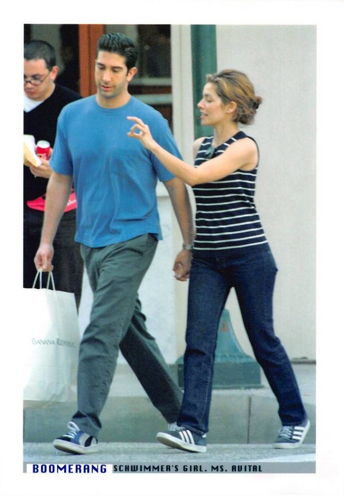 Press Photo MLE10490 Approximately 30X20 Cm David Schwimmer Mili Avital