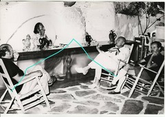30x20cm vintage archive photo 1970 Salvador Dali + Yul Brynner in Cadaques photo