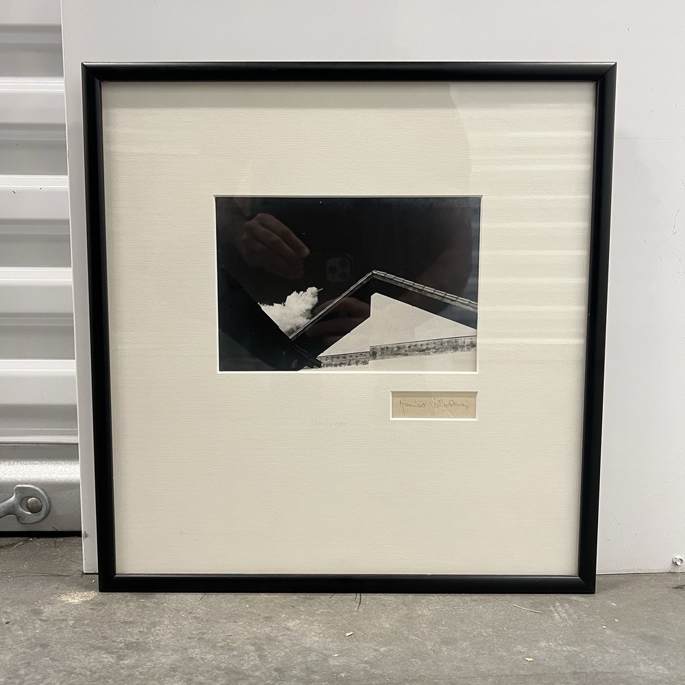 Mauricio Valladares Signed Photograph Framed Modern Architectural Image