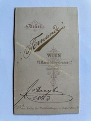 orig. CDV photo photograph picture old fashion gentleman around 1889 Fernande Vienna