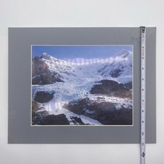 Matted Snowy Mountain Landscape Photo Print 11 X 14 Wall Art Gallery Decor