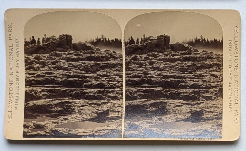 F Jay Haynes / Old Faithfull’s sic Formation Upper Basin 1035 Old Faithful 1884