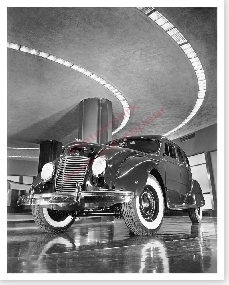 1937 Chrysler Airflow On Display In Chrysler Building Silver Halide Photo