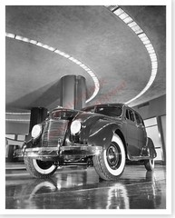 1937 Chrysler Airflow On Display In Chrysler Building Silver Halide Photo