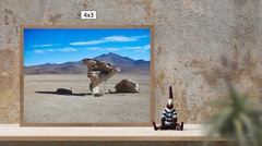 Rock Tree in Uyuni Desert, High Resolution Image, Many Formats, TV Art