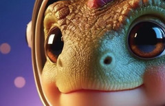 Astronaut Dinosaur Digital Image Picture Photo