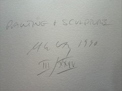 Signed Bruce Cratsley Photograph 1990 “Painting & Sculpture” Silver Gelatin 3/35