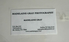 MADELINE GRAY Signed Photograph Provence France Street Matted 12″x16″ NEW