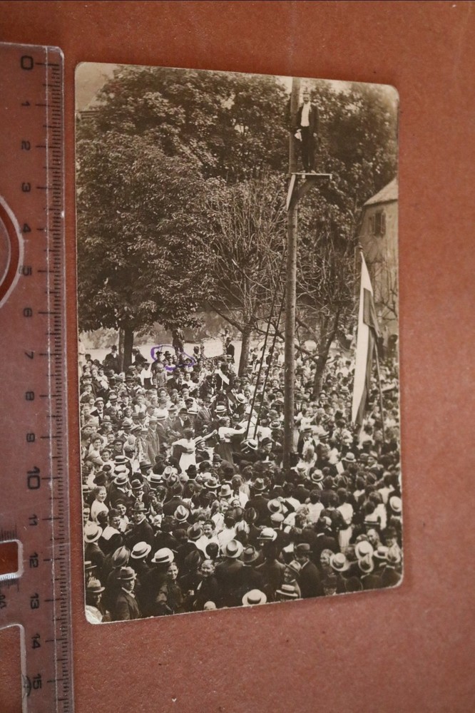 Old Photo Casserole – Dancing, Flag, Man on Top of a Bre, 1910-20??