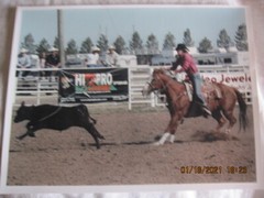 Lot of 8 Modern colored Rodeo Pictures , 8 X 10, at Clayton, NM (2003-2011)