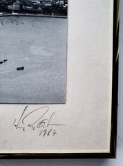 Midcentury Brazilian Hugo Rodrigo Octavio Photograph Rio de Janeiro View SIGNED