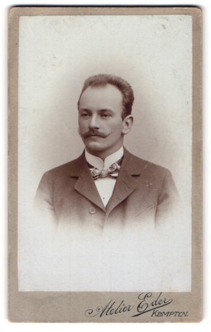 Photography Atelier Eder, Kempten, portrait of a man with distinctive mustache