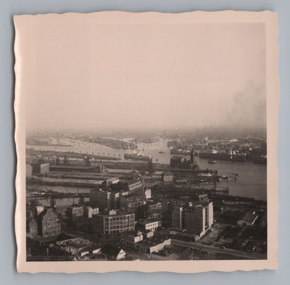 Hamburg – Port War Damage Reconstruction – Old Photo 1950s