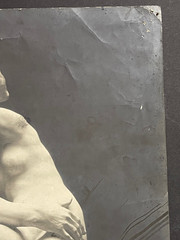 Large Antique Photo Sculpture The Kiss Auguste Rodin Luxembourg Museum