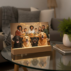 Personalized Photo Night Light Plaque, Couple Photo Lamp, Custom Led Night