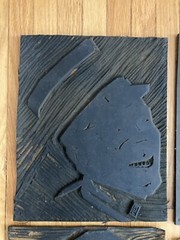 3 Lejaren Hiller ￼Sr 1937 Linoleum Cut Carved Art Block Print Press Photograph ￼