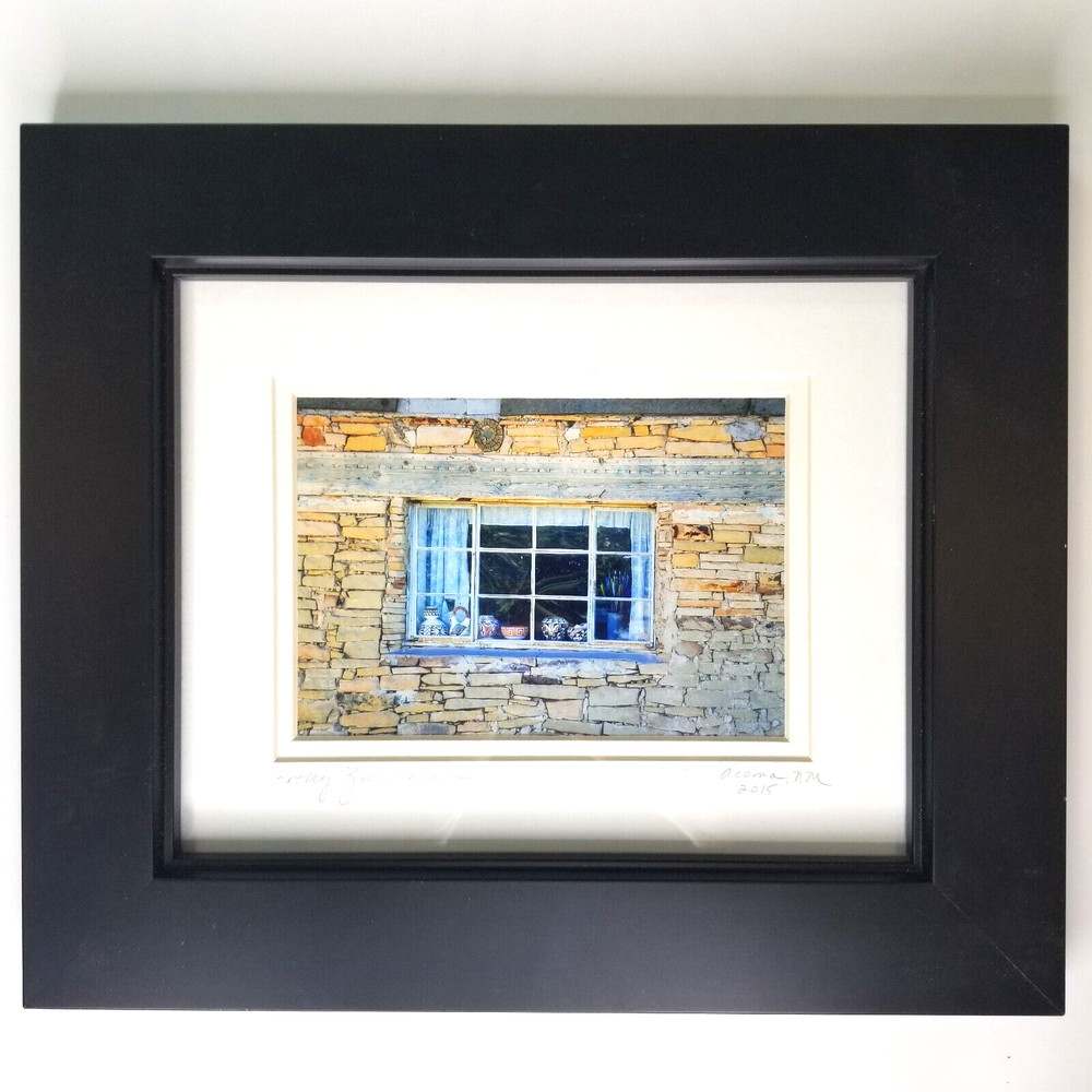 Kathy Zimmerman Photography Acoma New Mexico Stone Building & Window Frame /Matt