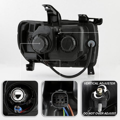 – for 2015-2022 GMC Canyon Chrome Housing LED Tube Upgrade Projector Headlights