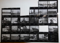 Photo Print Large Contact Sheet 1980 Various Views Normandy