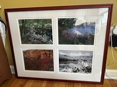 Nick Zungoli Set of Four Framed Photographs Signed Hundson Valley Photographer