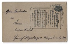 Photograph Joseph Werner, Munich, Isarthorplatz 2, Heinrich Hegenberger with Bu