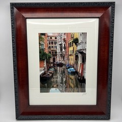 Luciano “Venice Canal Scene” Burano Italy Signed Limited Edition Photo 637/750