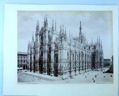 2 x Photo Album around 1890 Milan Panorama + La Cattedrale, Duomo Edizioni Brogi