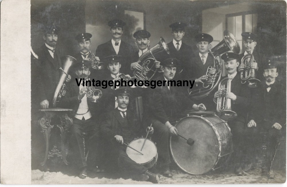 Z6057 Photo Band Music Musicians Chapel Military