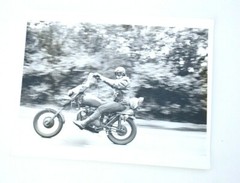 Janine Gordon B/W Photograph Biker Motorcycle Skull Harley Silver Gelatin Art